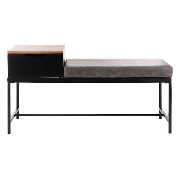 SAFAVIEH Maruka Brown/Gray Storage Bench