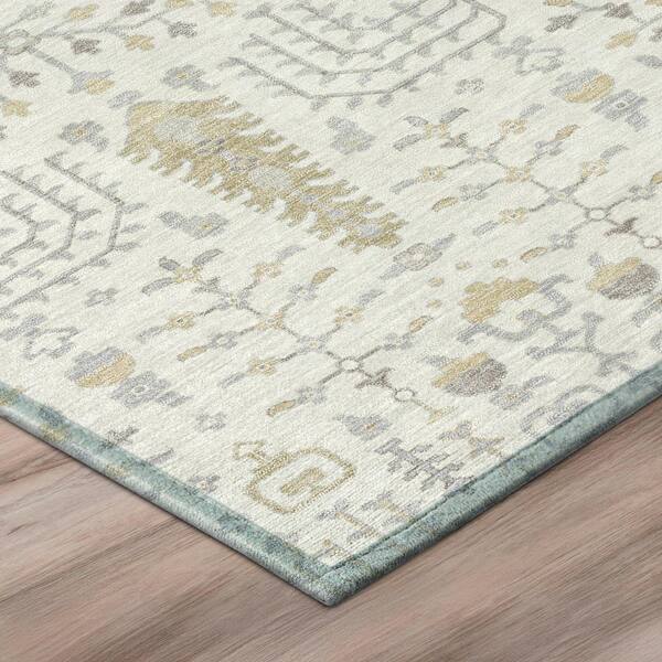 Chantille Machine Washable Indoor/Outdoor Abstract ACN3118 Ivory 2 ft. x 3 ft. Accent Rug