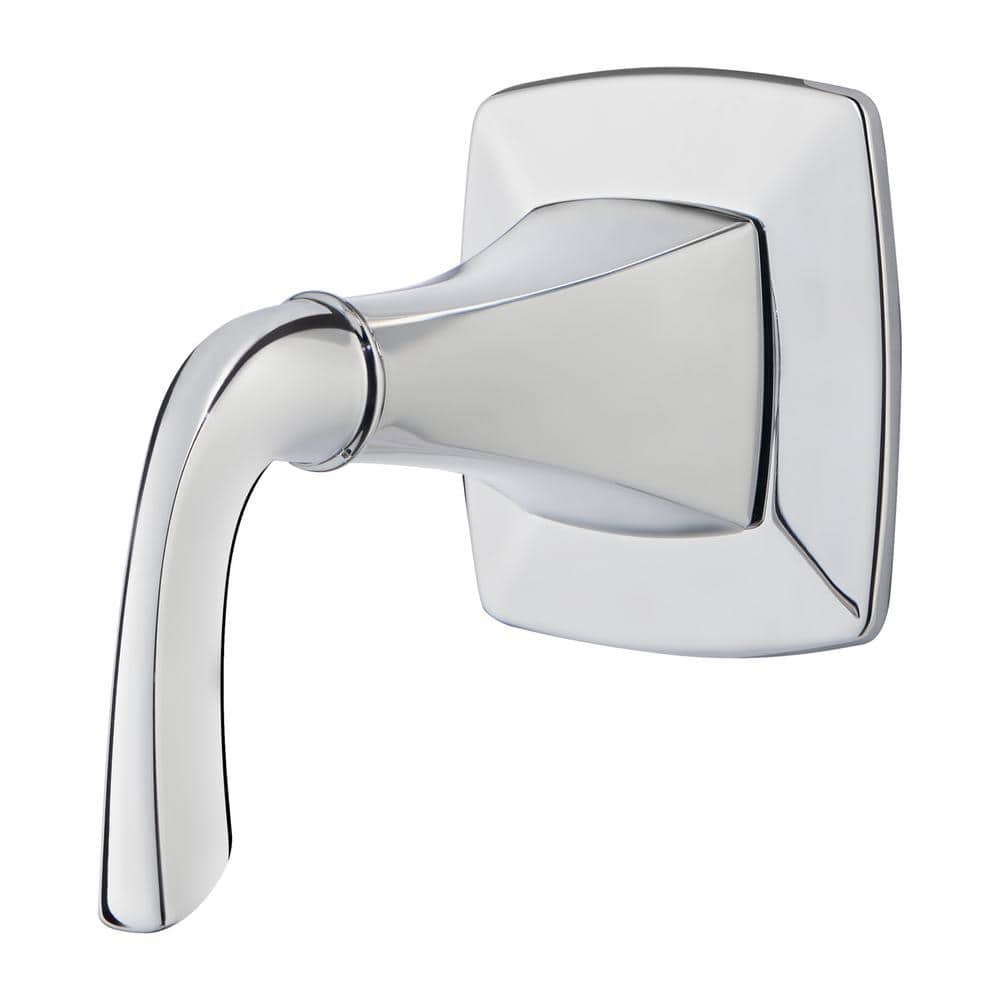 Polished Chrome Wall-Mounted Lever Diverter Trim