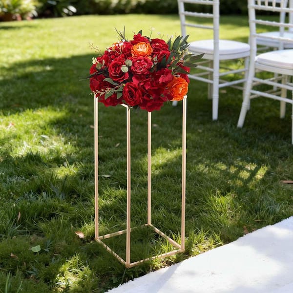 SKYSHALO 10-Piece Wedding Flower Stand, 23.62 in Column Stand