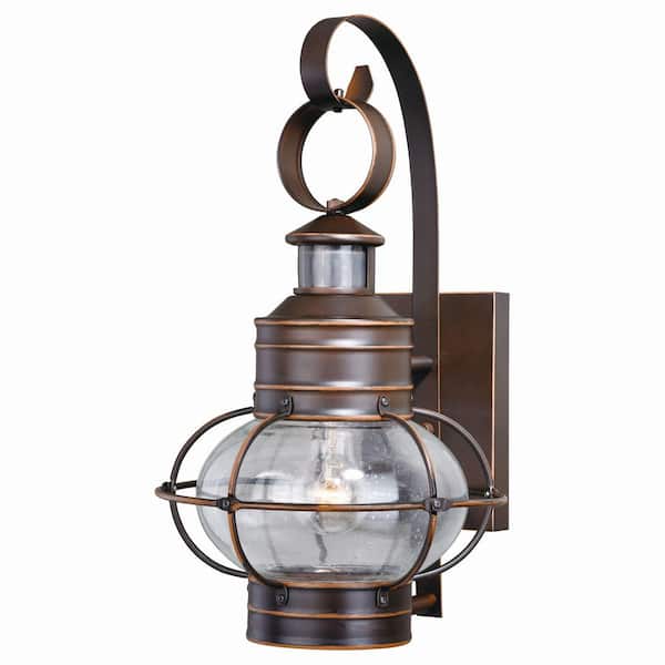 Chatham Bronze Motion Sensor Dusk to Dawn Coastal Outdoor Wall Light