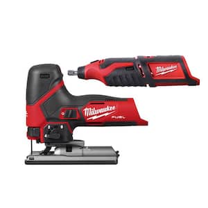 M12 12-Volt Fuel Lithium-Ion Cordless Jig Saw with M12 Rotary Tool