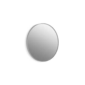 Essential 28 in. W x 28 in. H Round Framing Wall Mount Vanity Mirror with Polished Chrome