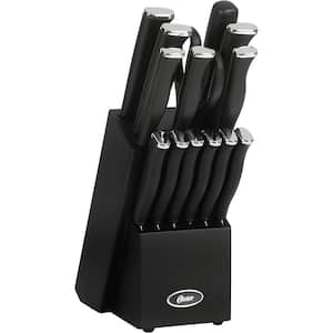 Langmore 15-pieces Stainless Steel Blade Cutlery Set in Black