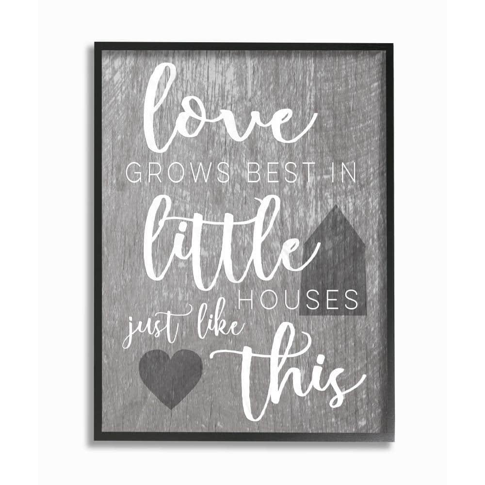 16 in. x 20 in. Love Grows Best in Little Houses by Daphne Polselli Wo