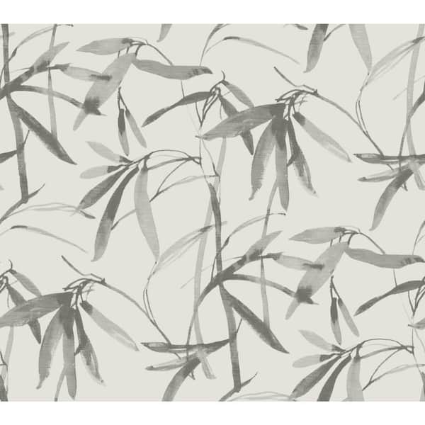 York Wallcoverings 60.75 sq.ft. Gray Bamboo Ink Wallpaper