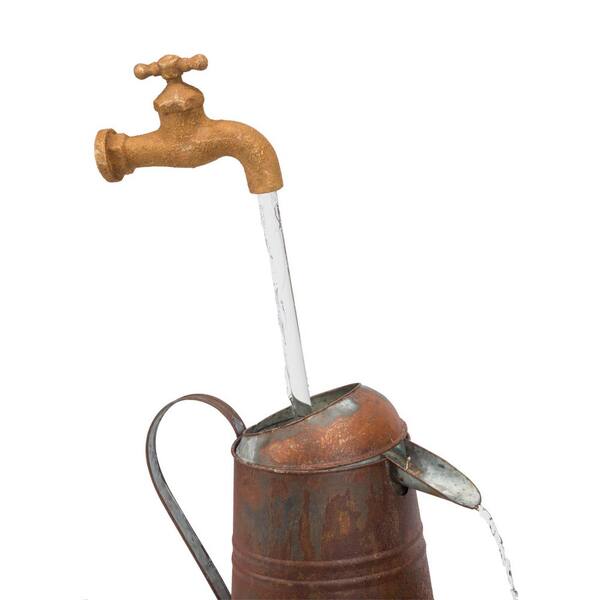 Alpine Corporation 34 in. Tall Rustic Flowing Spout Outdoor