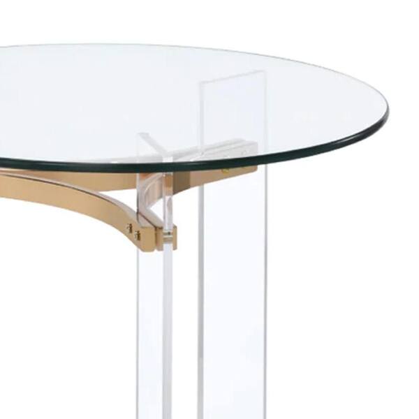 Gold Round Restaurant Table Base (23D)