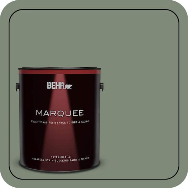 BEHR MARQUEE 1 gal. #N400-5 Thai Basil Flat Exterior Paint & Primer