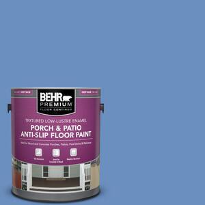 1 gal. #HDC-MD-02 Lapis Lazuli Textured Low-Lustre Enamel Interior/Exterior Porch and Patio Anti-Slip Floor Paint