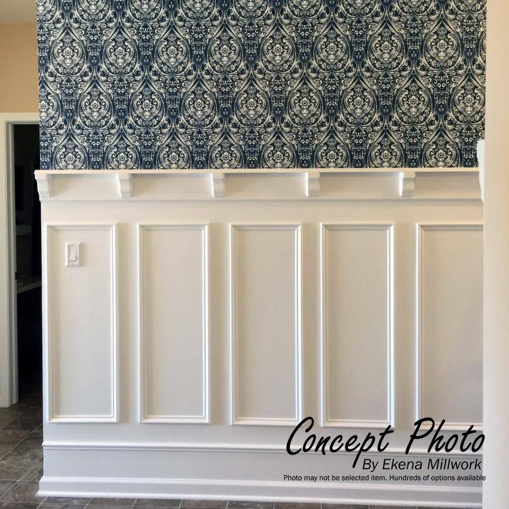 Ashford White Urethane Decorative Crown Moulding Corner