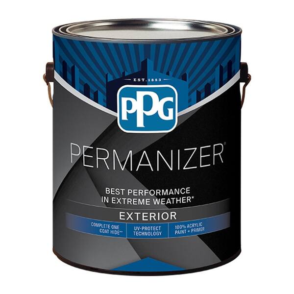 PERMANIZER 1 gal. PPG1044-2 Mauve Wisp Satin Exterior Paint PPG1044-2PZ-1SA  - The Home Depot