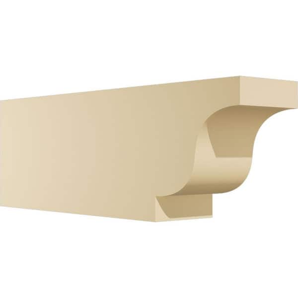 Ekena Millwork Standard Newport 6 in. W x 10 in. H x 30 in. D Signature Urethane Rafter Tail Outlooker