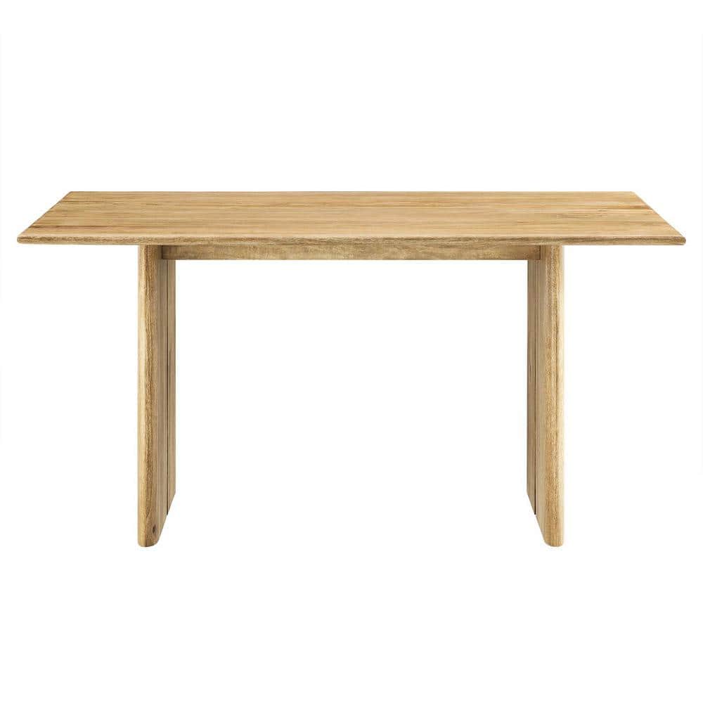 Amistad 60" Oak Solid Wood Farmhouse Dining Table