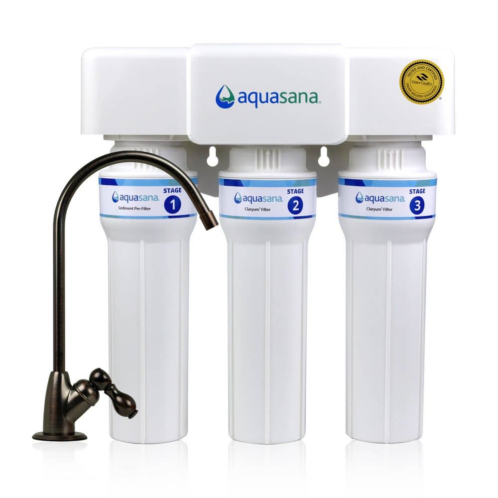 Under Sink Drinking Water Filter : 3-Stage : Max Flow : Reduce PFAS, Lead & Chlorine : Oil-Rubbed Bronze Faucet price history on PriceWatchPro