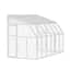 CANOPIA by PALRAM Sun Room 8 ft. x 10 ft. White/Clear Patio Enclosure ...