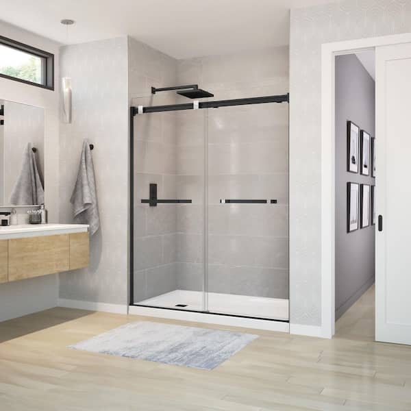 MAAX Duel 56-58 ½ x 70 ½-74 in. 8 mm Frameless Shower Door
