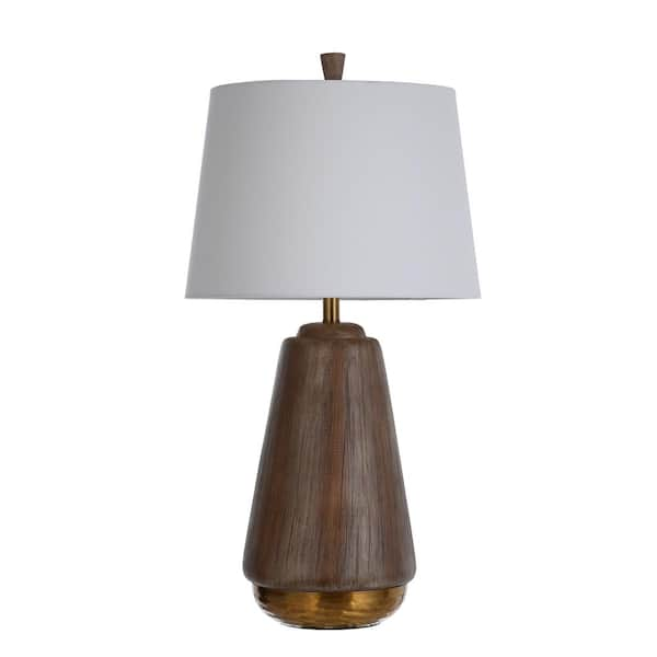 faux wood table lamp