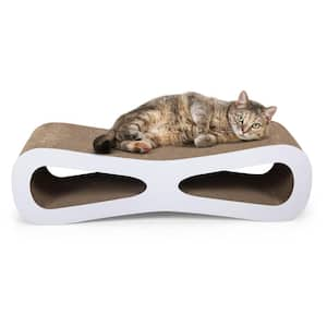 Cat Scratcher Cardboard Lounge Bed with Catnip