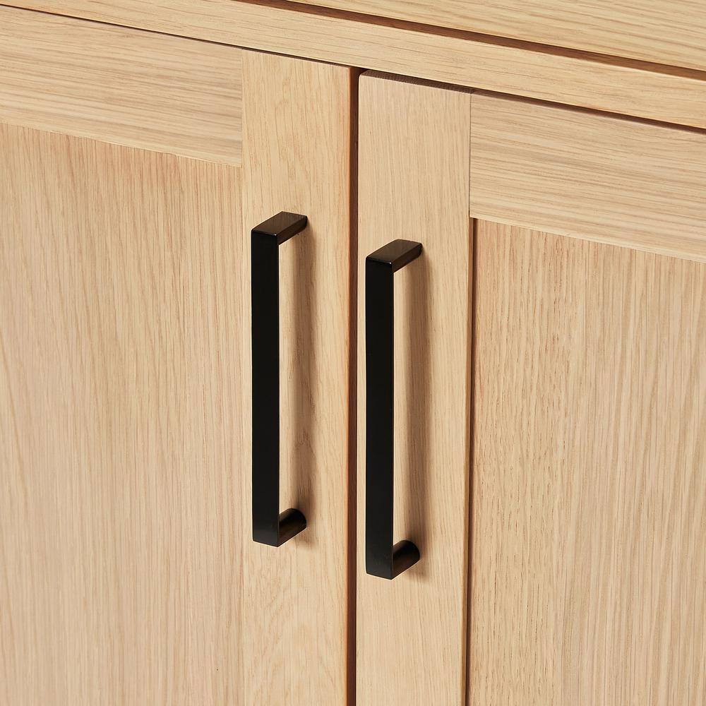 Hepburn 72" Light Brown Oak Double Freestanding Vanity Base