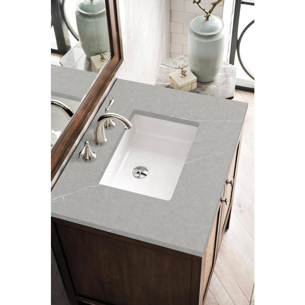 Addison 30" Dark Wood Single Bathroom Vanity Base
