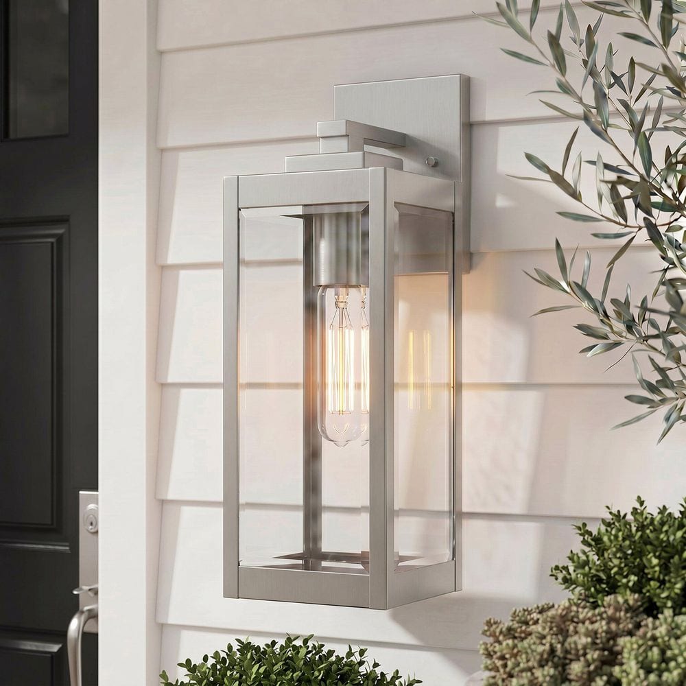 Quoizel Westover 1-Light Stainless Steel Outdoor Wall Lantern