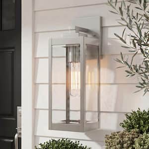 Westover 1-Light Stainless Steel Outdoor Wall Lantern Sconce