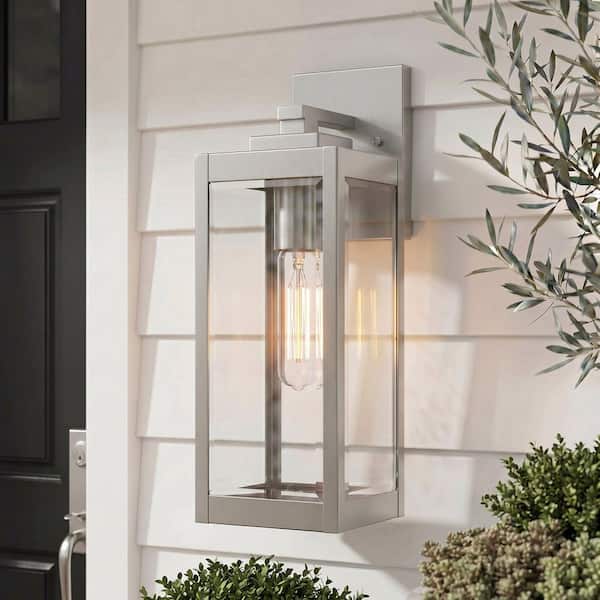 Quoizel Westover 1-Light Stainless Steel Outdoor Wall Lantern