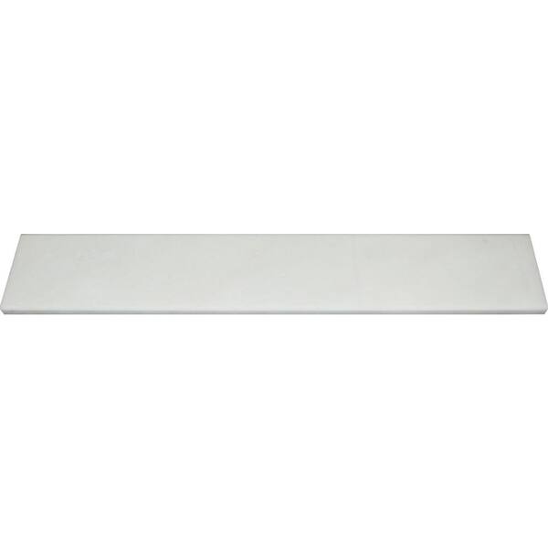 MSI Carrara Double Bevelled 4 in. x 24 in. Marble Threshold Tile Trim (2 ln. ft./Each)