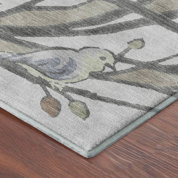 Mayfield Premium Machine Washable Abstract AMF2336 Beige 10 ft. x 14 ft. Area Rug