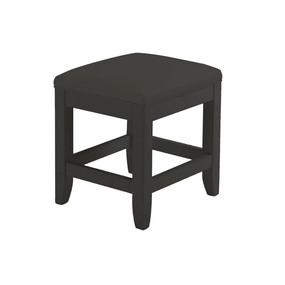 HOMESTYLES Bedford Black Vanity Bench 5531-28 - The Home Depot