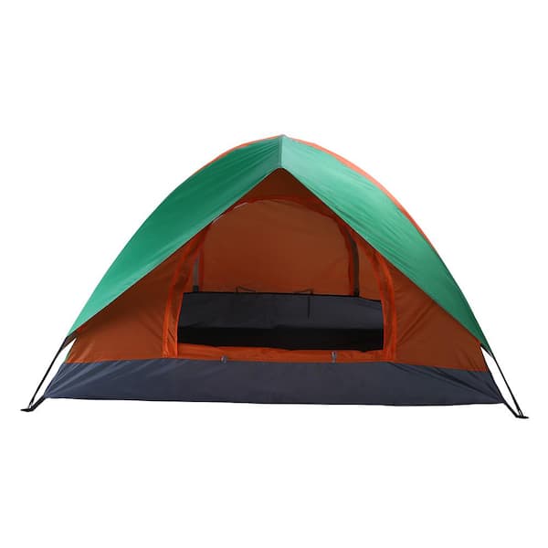 Portable Dome Tent for 2 Man with 2 Doors and Double Layers Camping Tent Waterproof Tent Easy to Set Up for Holiday Outdoor Activities 