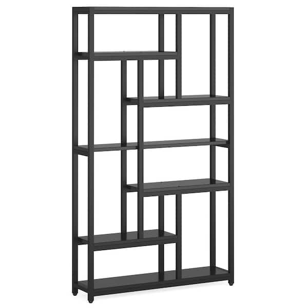 Tribesigns Way To Origin Frailey In Tall Black Wood Shelf