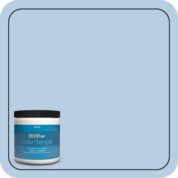 8 oz. #570C-3 Tender Twilight Satin Enamel Interior/Exterior Paint & Primer Color Sample