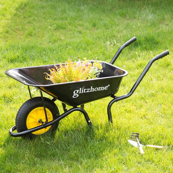 6 cu ft Steel Tray for Wheelbarrow Garden Planting Landscaping Lifting Tool 
