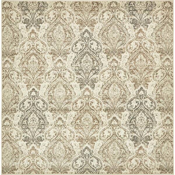 Unique Loom Tuareg Sunset Beige 8' 0 x 8' 0 Square Rug 3138782 - The ...