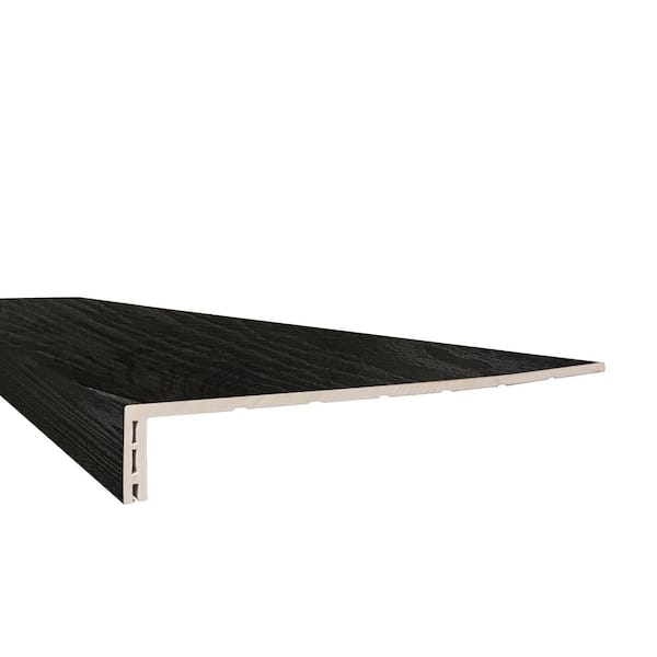 Pefection Charcoal Oak 35 mm T x 12 in. W x 47.25 in. L Waterproof Luxury Vinyl Stair Tread Eased Edge (4 pieces/case)