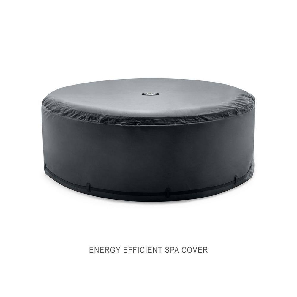 Intex PureSpa Tan 6-Person Inflatable Round Hot Tub Spa Set