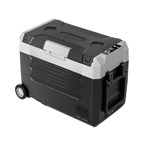53 qt. Compressor Electric Cooler with Wheels and APP Control, Portable Freezer for Camping