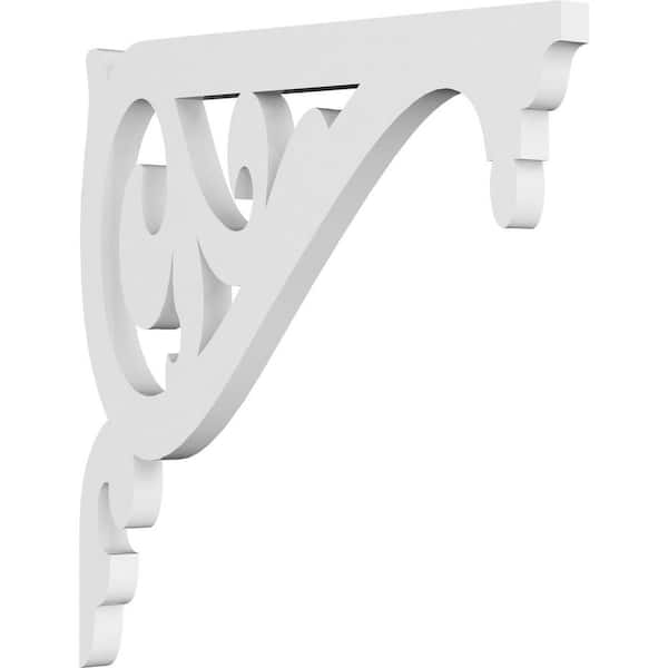 Ekena Millwork 5/8 in. W x 10 in. H x 10 in. D PVC Carrillo Bracket