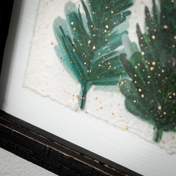 Pine Branches – Painted Paper Art