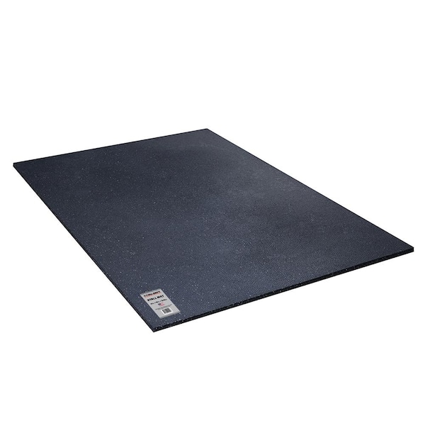 For those on hard flooring. Horse stall mat from tractor Supply, 65 bucks  for a 4x8 inch thick rubber mat cut to fit. Night and day difference on  vibration noise from my