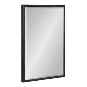 Oakhurst 20.00 in. W x 30.00 in. H Black Rectangle Traditional Framed Decorative Wall Mirror