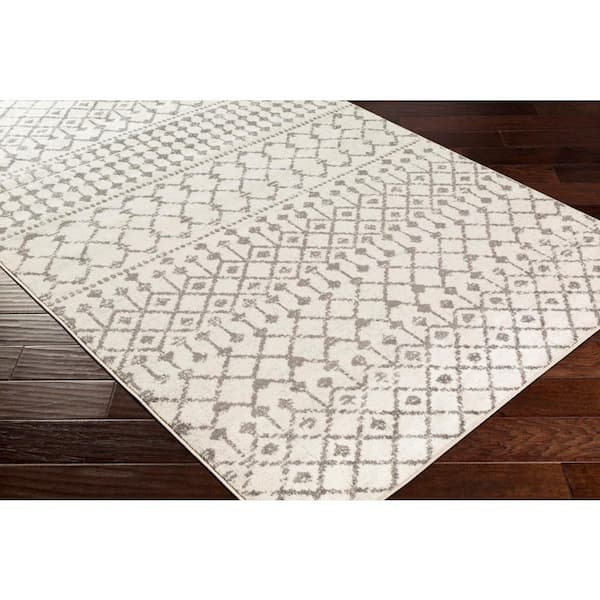 Ezio Khaki/Gray 7 ft. x 7 ft. Indoor Area Rug