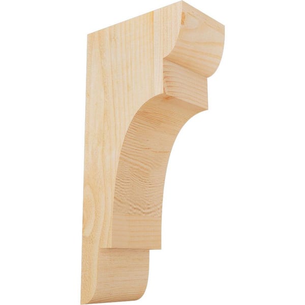 Ekena Millwork 6 in. x 10 in. x 22 in. Douglas Fir New Brighton Rough Sawn Corbel