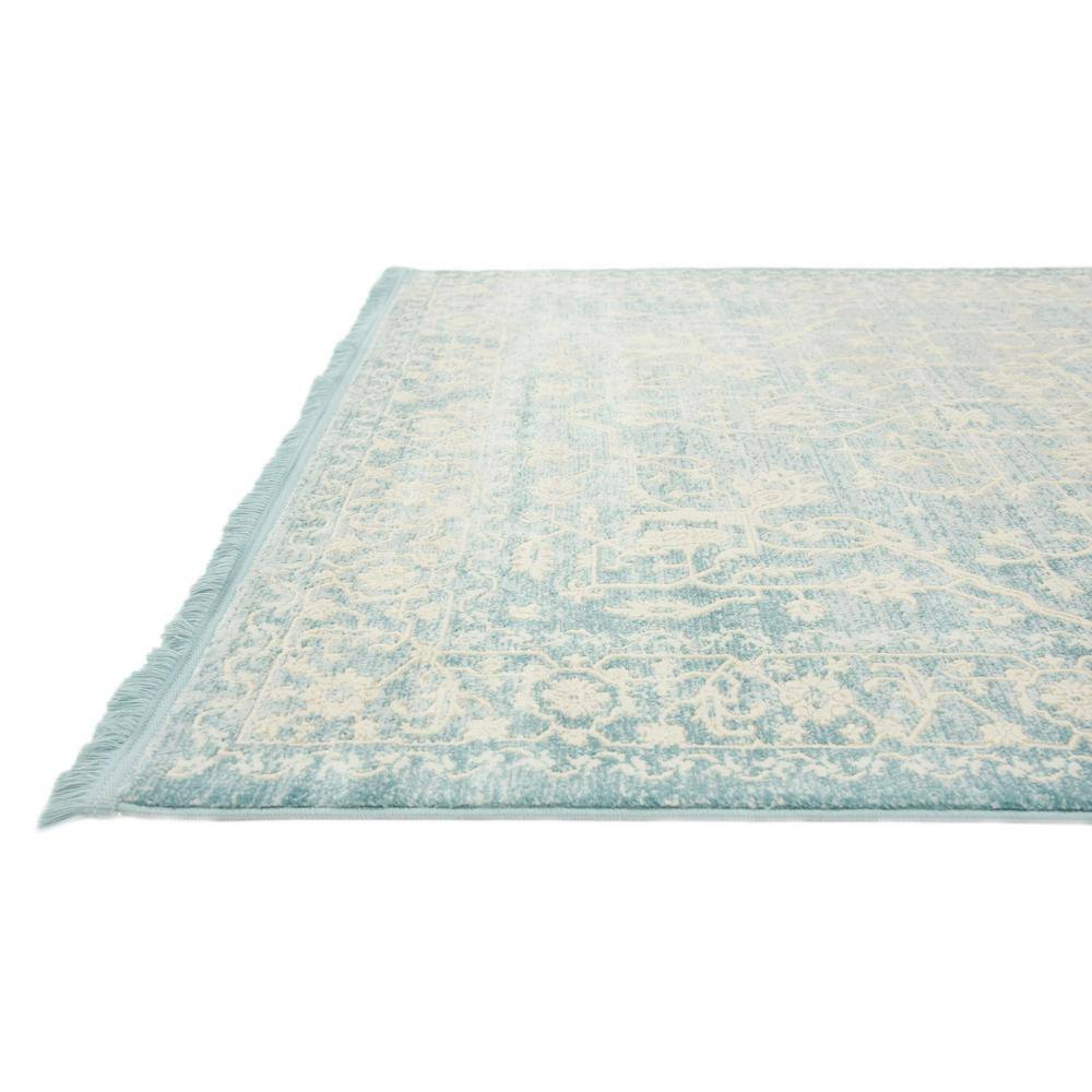Serenity Light Blue 4x6 Abstract Indoor Rug