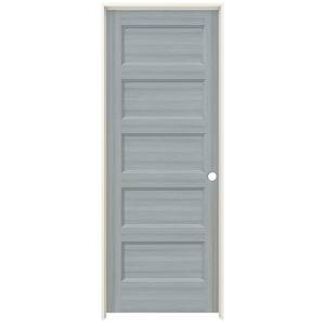 30 in. x 80 in. Conmore Stone Stain Smooth Solid Core Molded Composite Single Prehung Interior Door