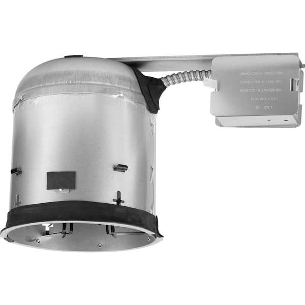 6 in. Steel Recessed Housing Can for 6 in. Trim for Remodel Ceiling, 1 Pack