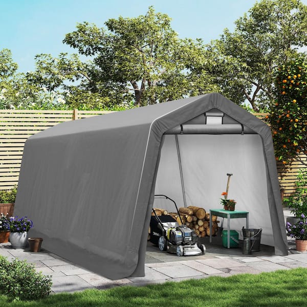 COVERONICS 8 ft. x 14 ft. Outdoor Storage Shed-Heavy Duty Storage