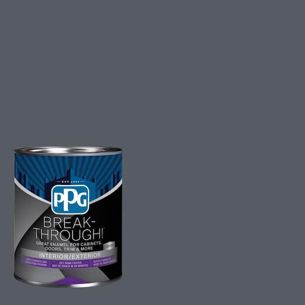 1 qt. PPG0993-7 Moody Sky Satin Door, Trim & Cabinet Paint